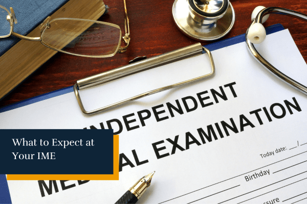 An independent medical examination (IME) form